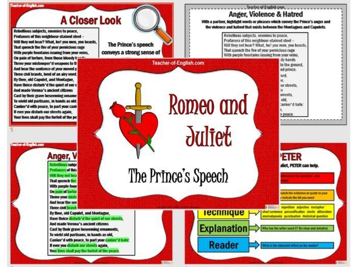 Prince monologue romeo and juliet