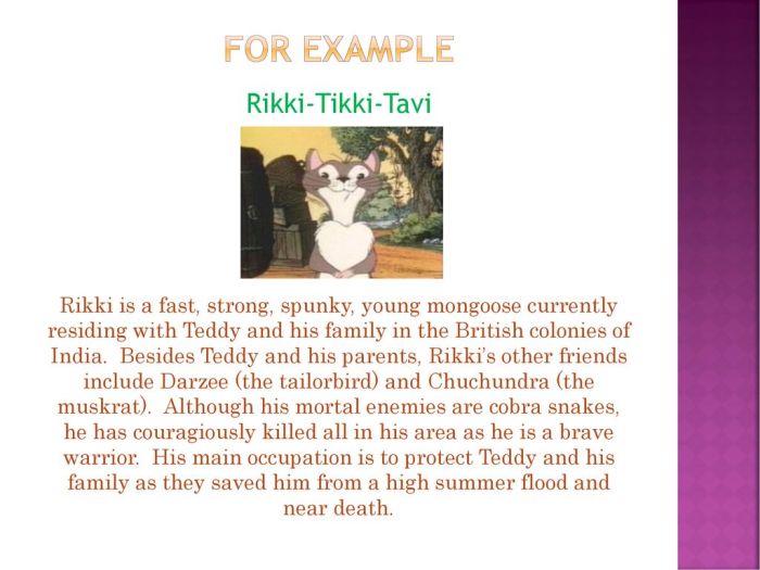 Character traits of rikki tikki tavi