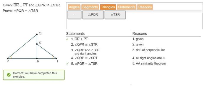 Proving triangle similarity edgenuity answers